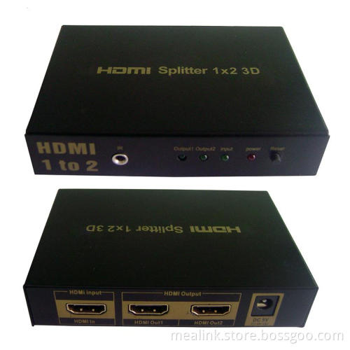 Hot Selling 1X2 HDMI Splitter with IR, Support 1080P